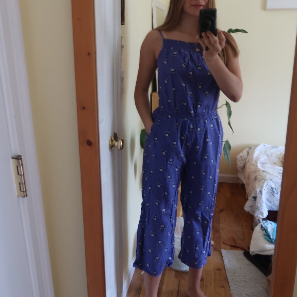 purple jumpsuit